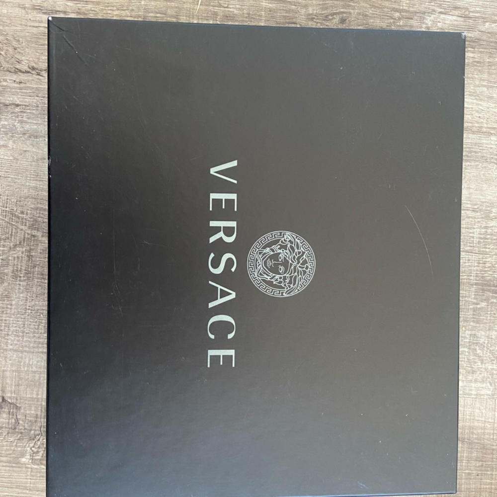 BNIB Versace Limited Edition Dua Lipa Metallic Pink Sandals, Full Set, EU 41 - Picture 3 of 5